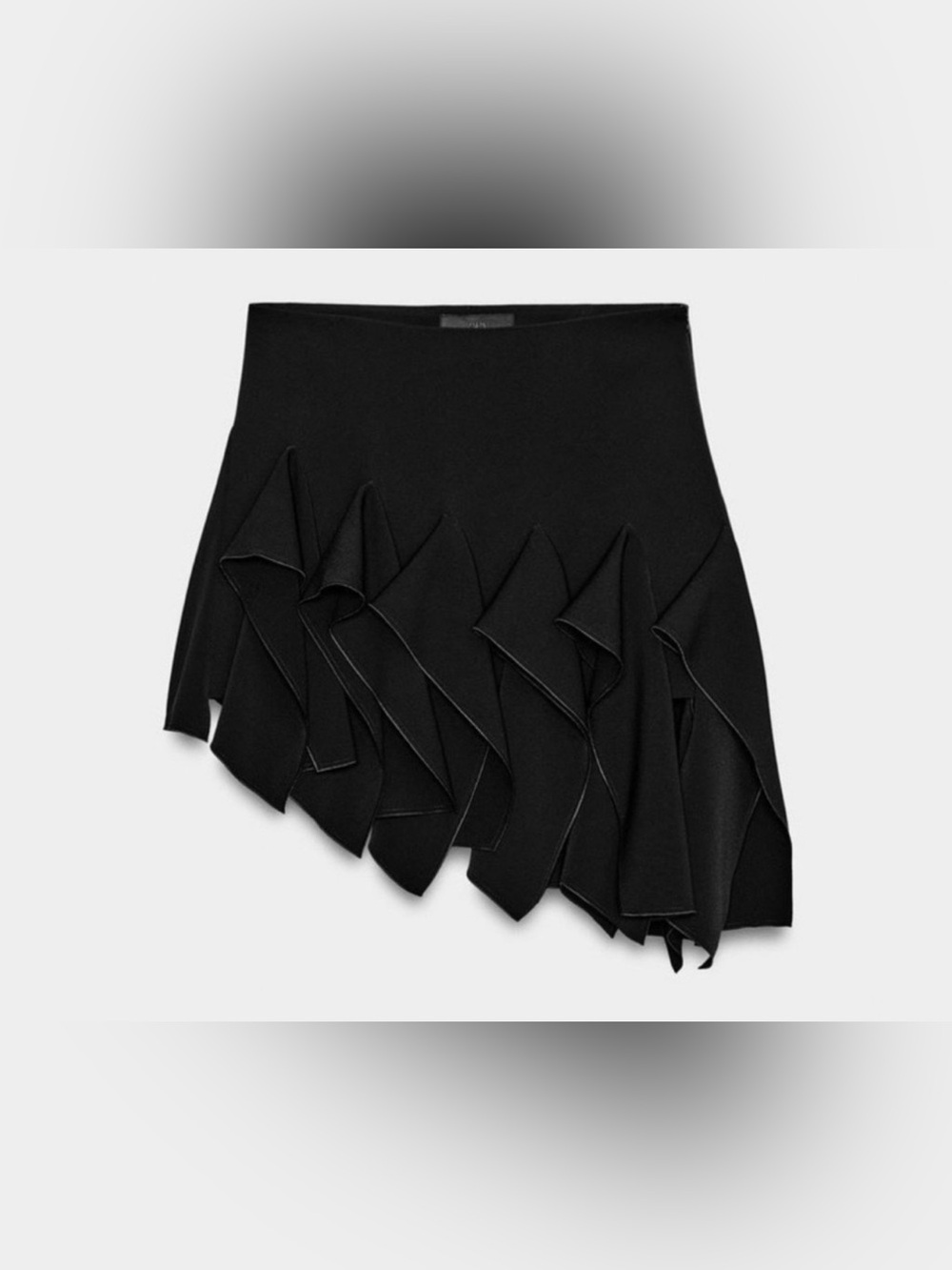 Zara ZW COLLECTION RUFFLED MINI SKIRT